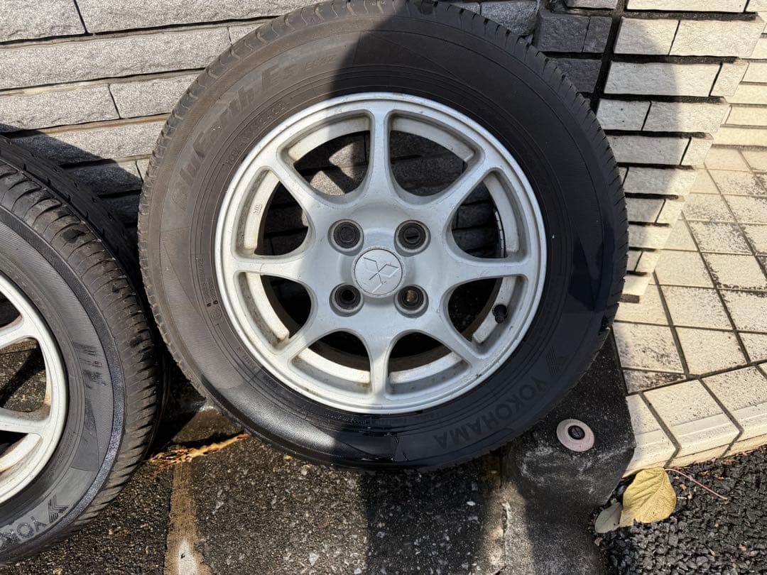 三菱タウンボックス取り外し アルミ165/65R13 ヨコハマ BluEarth