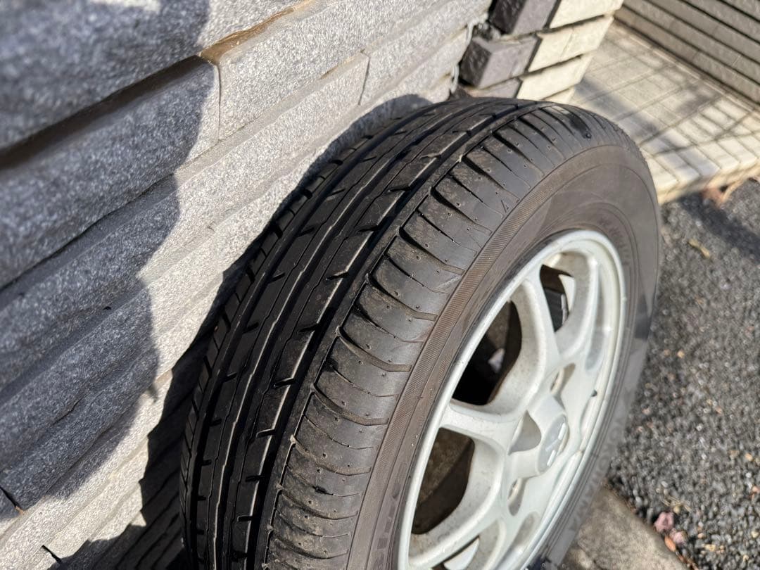 三菱タウンボックス取り外し アルミ165/65R13 ヨコハマ BluEarth