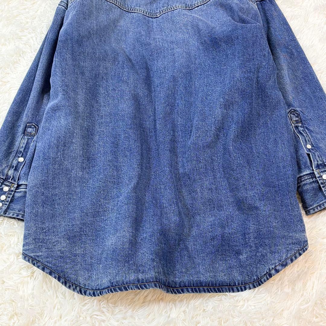 Spick and Span 5 1/2 中綿入りデニムコート ウエスタン F