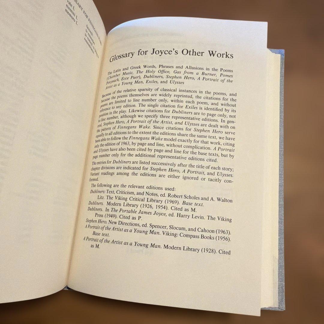 洋書 A Classical Lexicon for Finnegans Wake