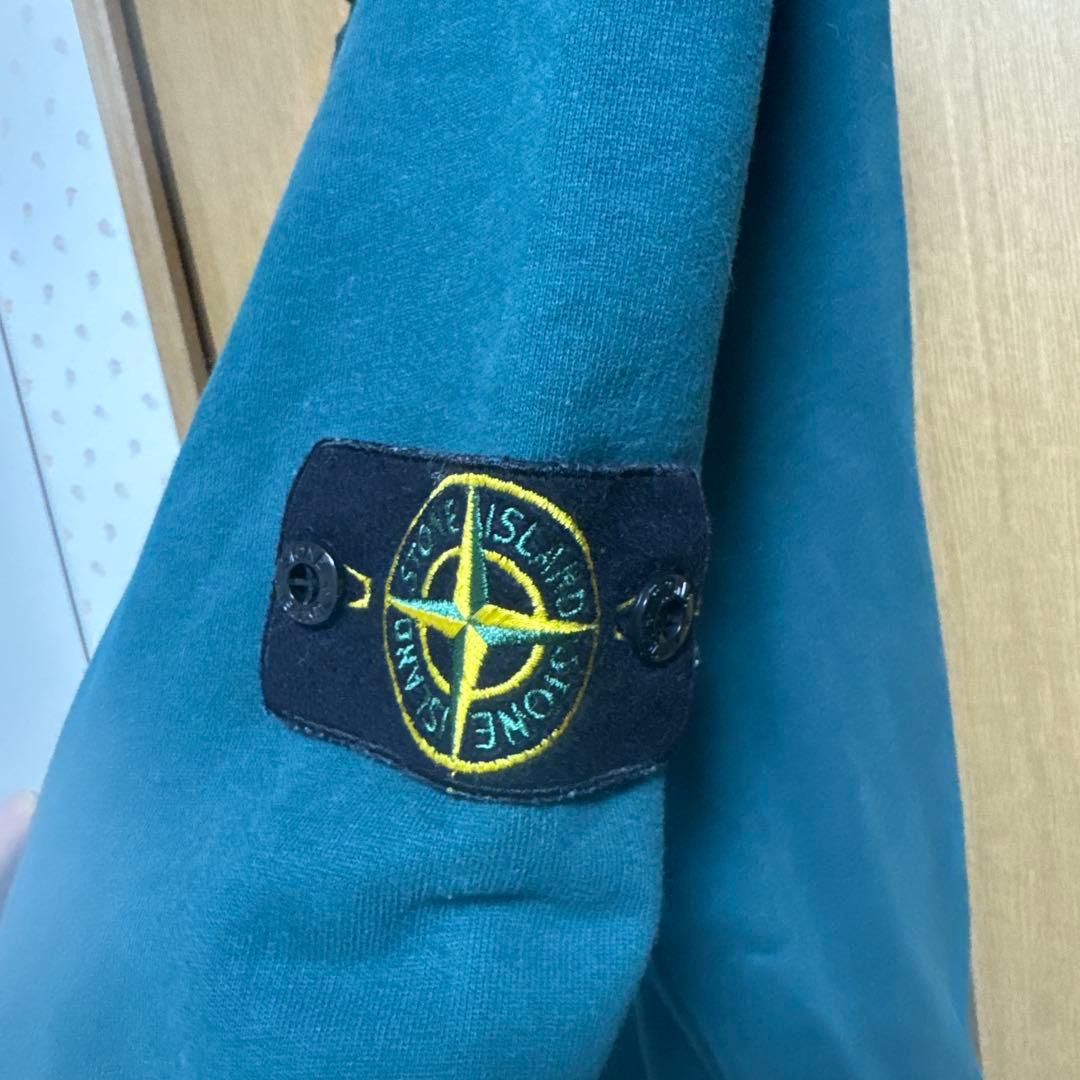 STONE  フード付きトレーナー グリーン