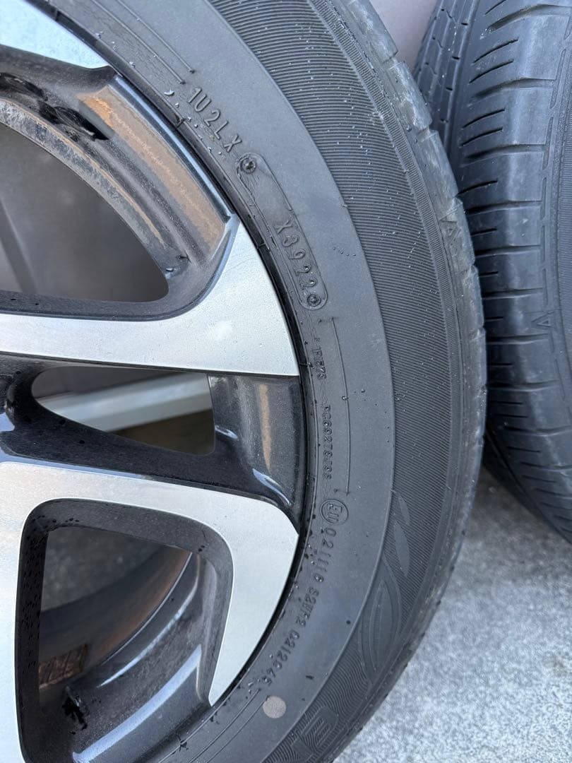 トヨタ シエンタ 10系 純正オプション アルミホイール＆タイヤ 4本セット