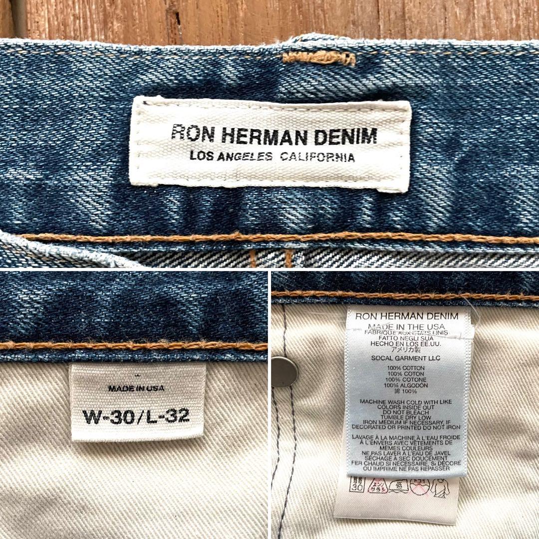 【美品】RON HERMAN DENIM セルビッチ 赤耳　デニム パンツ 30
