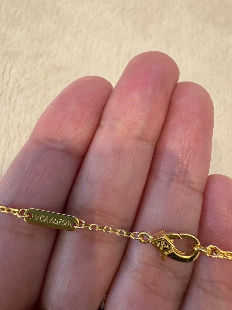 ハレルヤ‼️マザーオブパール　アルハンブラ　ネックレス