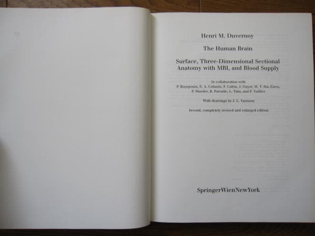 洋書 Duvernoy The Human Brain Second edition
