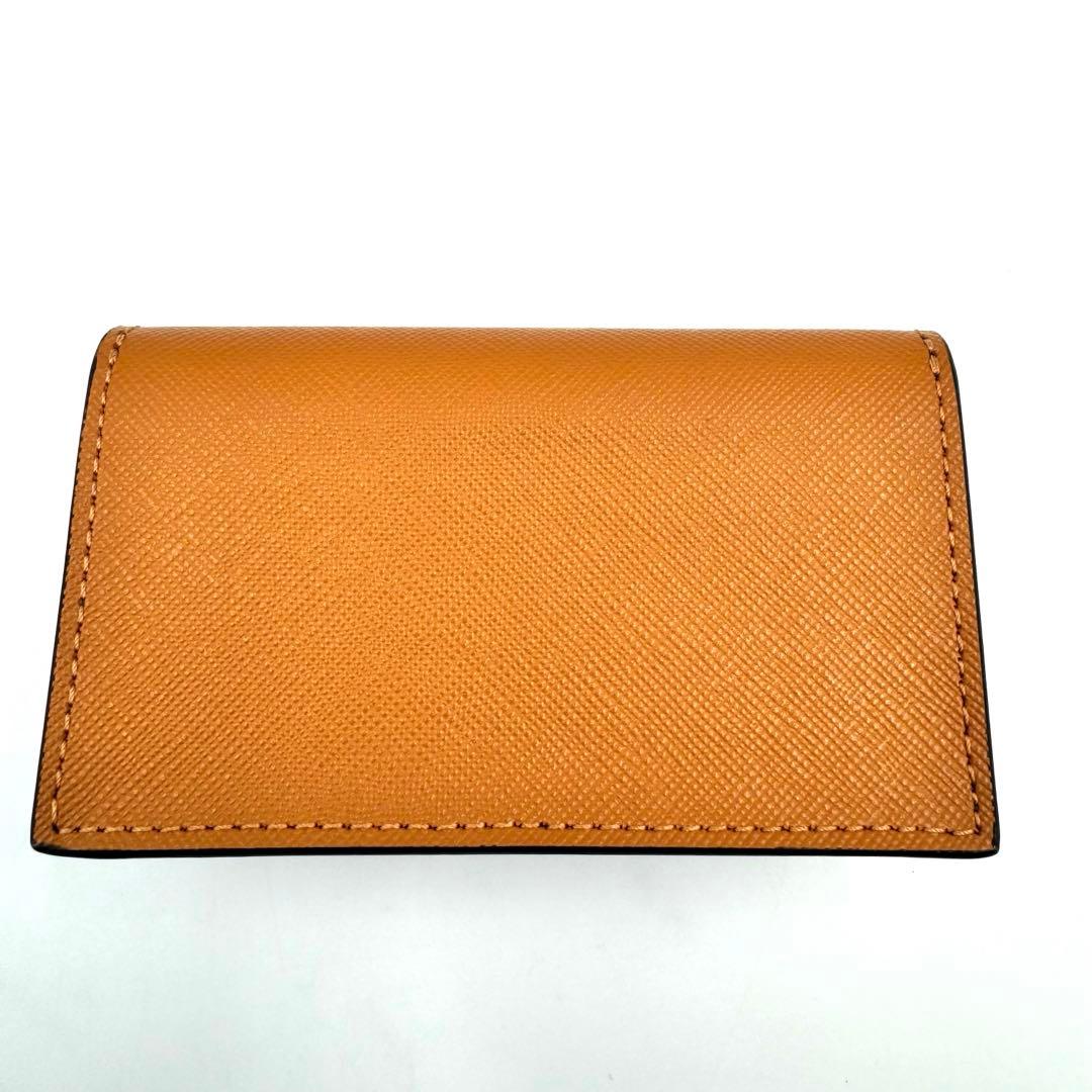 未使用品✨MARNI マルニ　カードケース　名刺入れ　レザー　茶色　白色