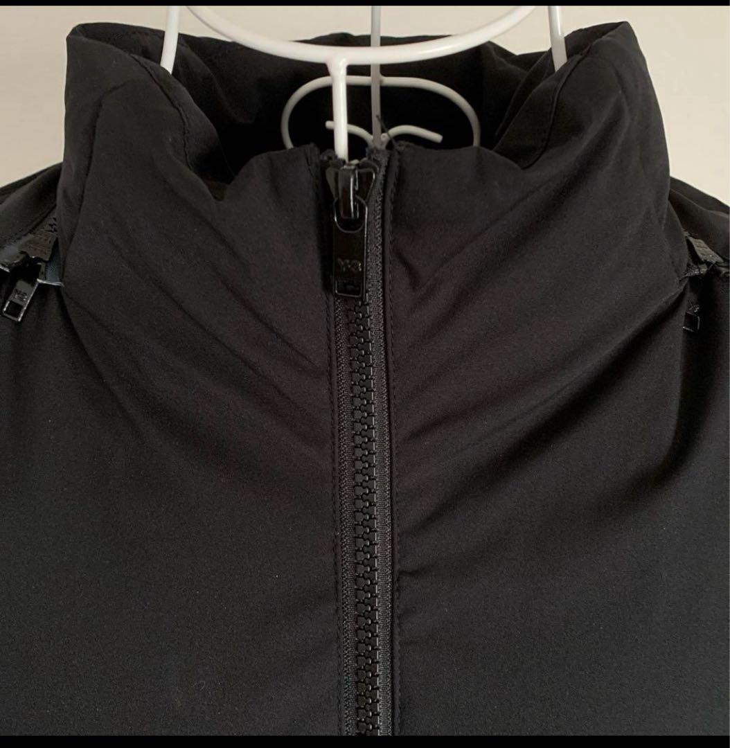 ヨウジヤマモト Y-3 ワイスリー　ロングダウンベスト　フード付コート