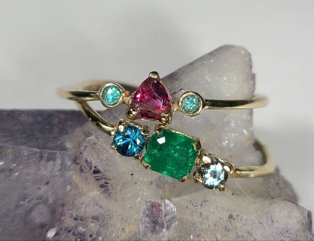 minはるビビッドレッドカラー★ブラジル産ルベライト★オーダー