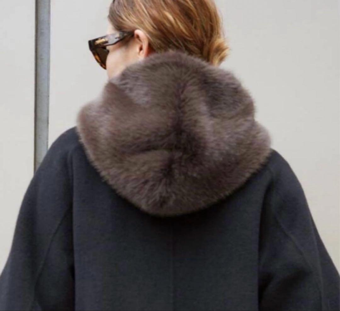 新品タグ付ドゥーズィエムクラス【CELERI/セルリ】FUR BALACLAVA