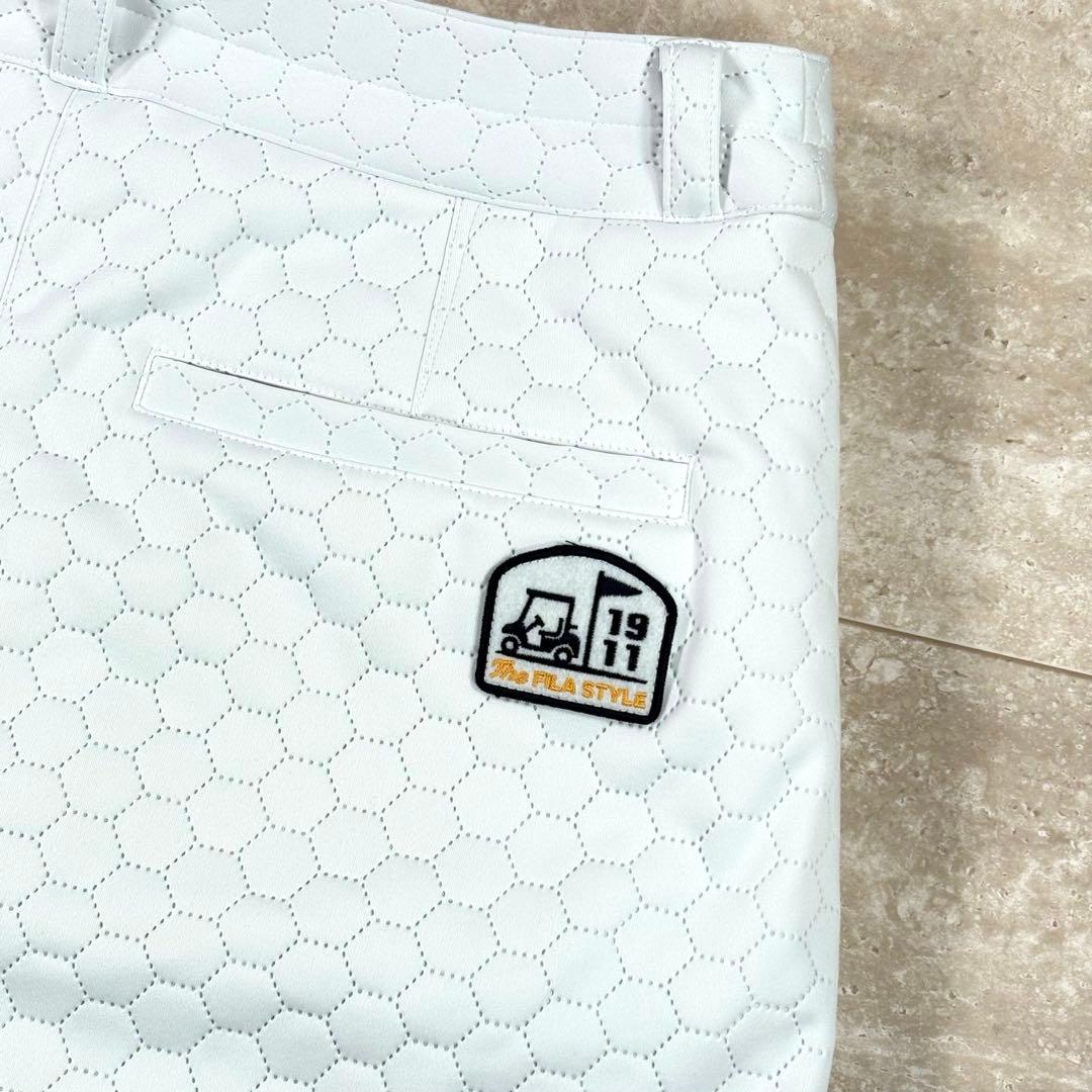 【フィラゴルフ】セットアップ　ボアベスト　スカートリバーシブル　ホワイト　L