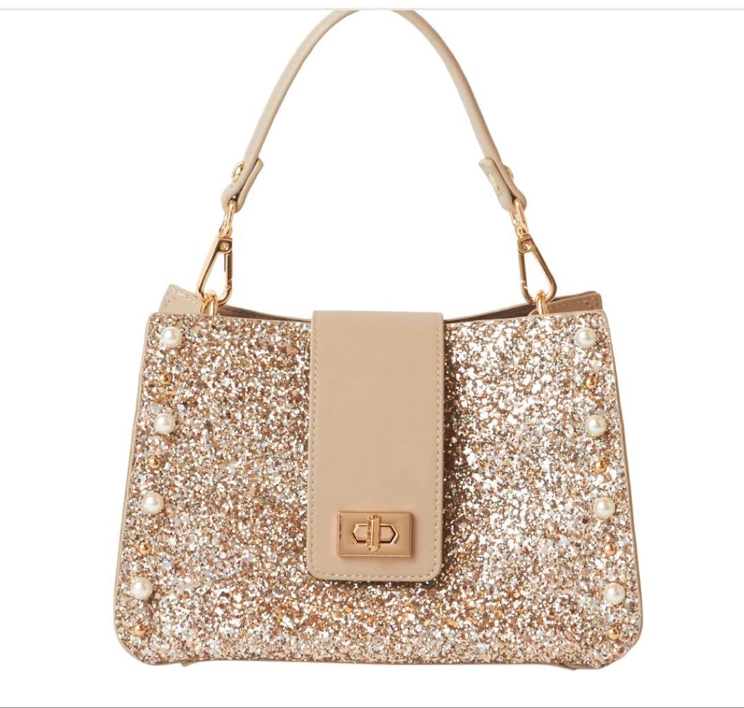 [美品] ダイアナ　キラキラグリッター バッグ