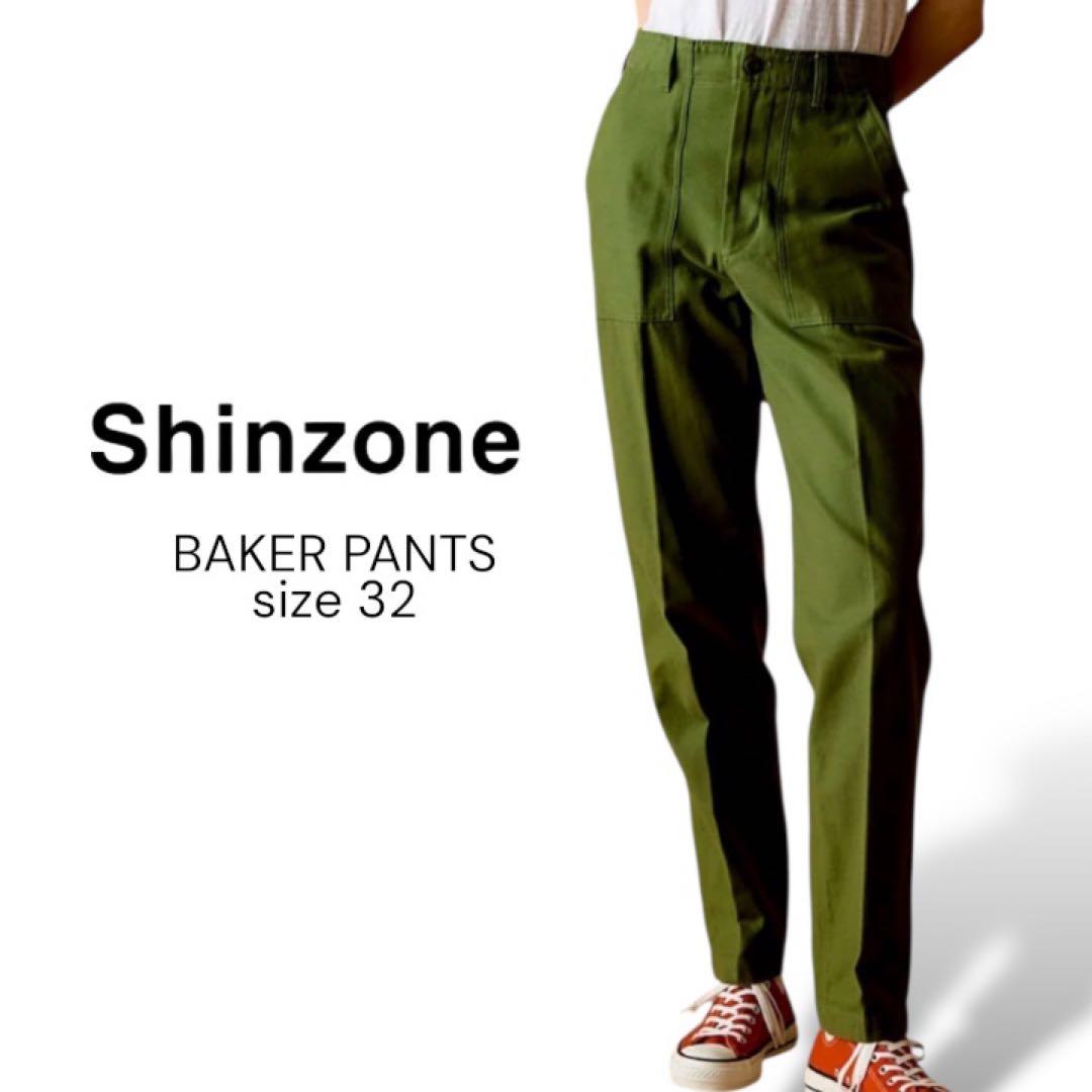 【試着のみ】シンゾーン　ベイカーパンツ　カーキ　32
