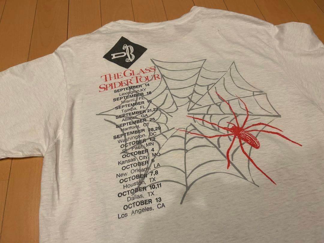 ミュージシャン DAVID BOWIE Glass Spider Tour Tee 1987s