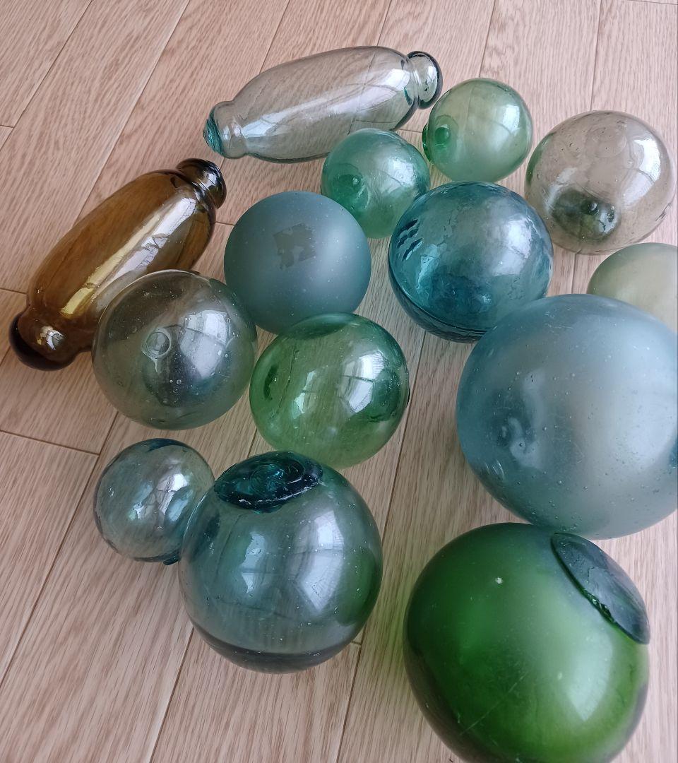 ガラス浮き玉　 シリンダー型浮き