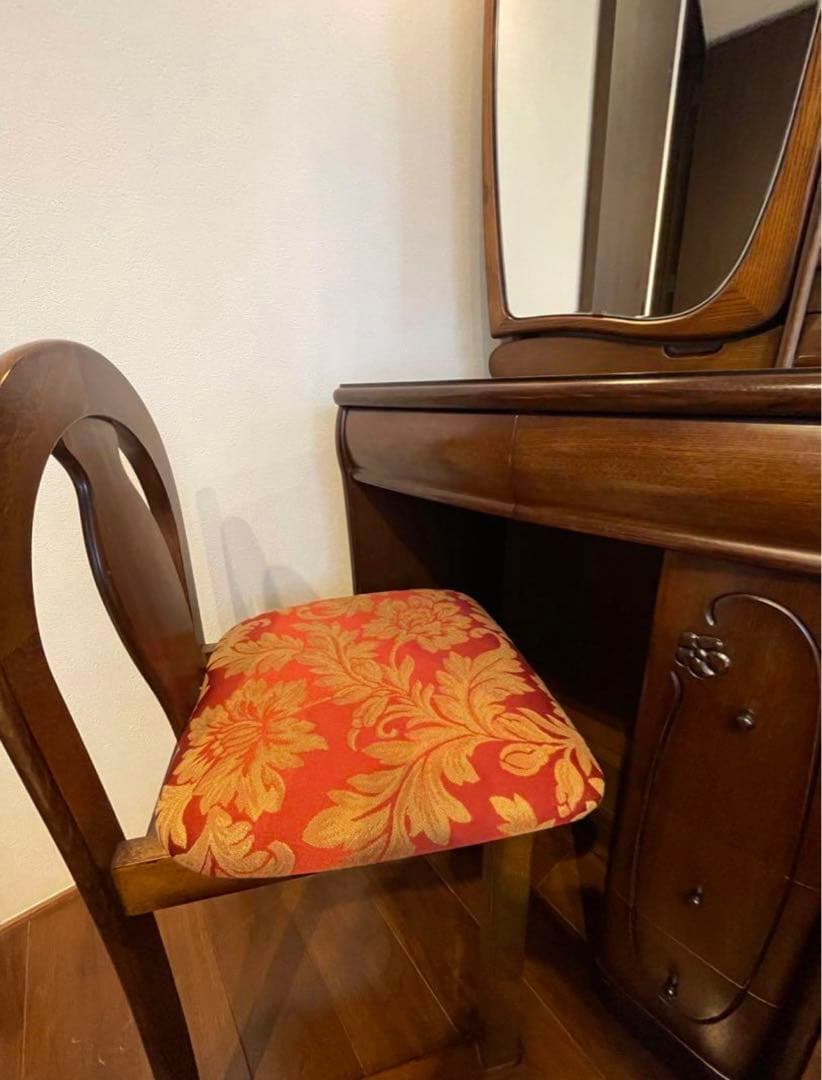 【しまじろう】木製一面鏡ドレッサー