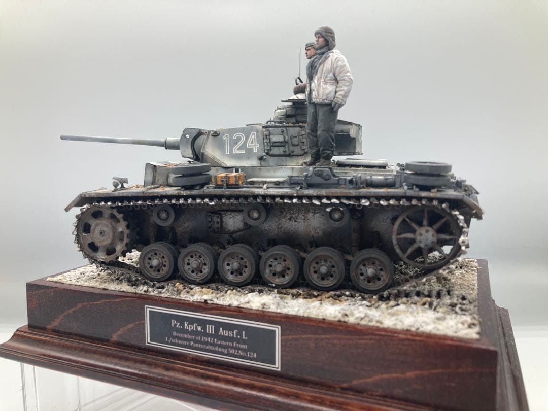 戦車完成品 1/35 3号戦車L型 ヴィネット全塗装済み完成品