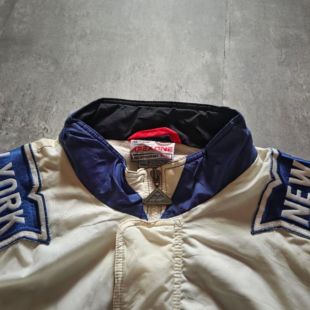 激レア90sNHL APEX ONE ナイロンジャケットNYレンジャーズXL古着