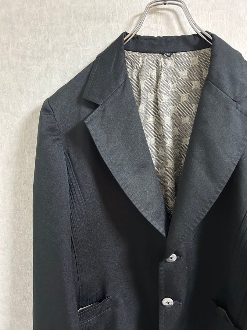 60s USA製 CAMPUS テーラードジャケット ブラック 黒　L 古着