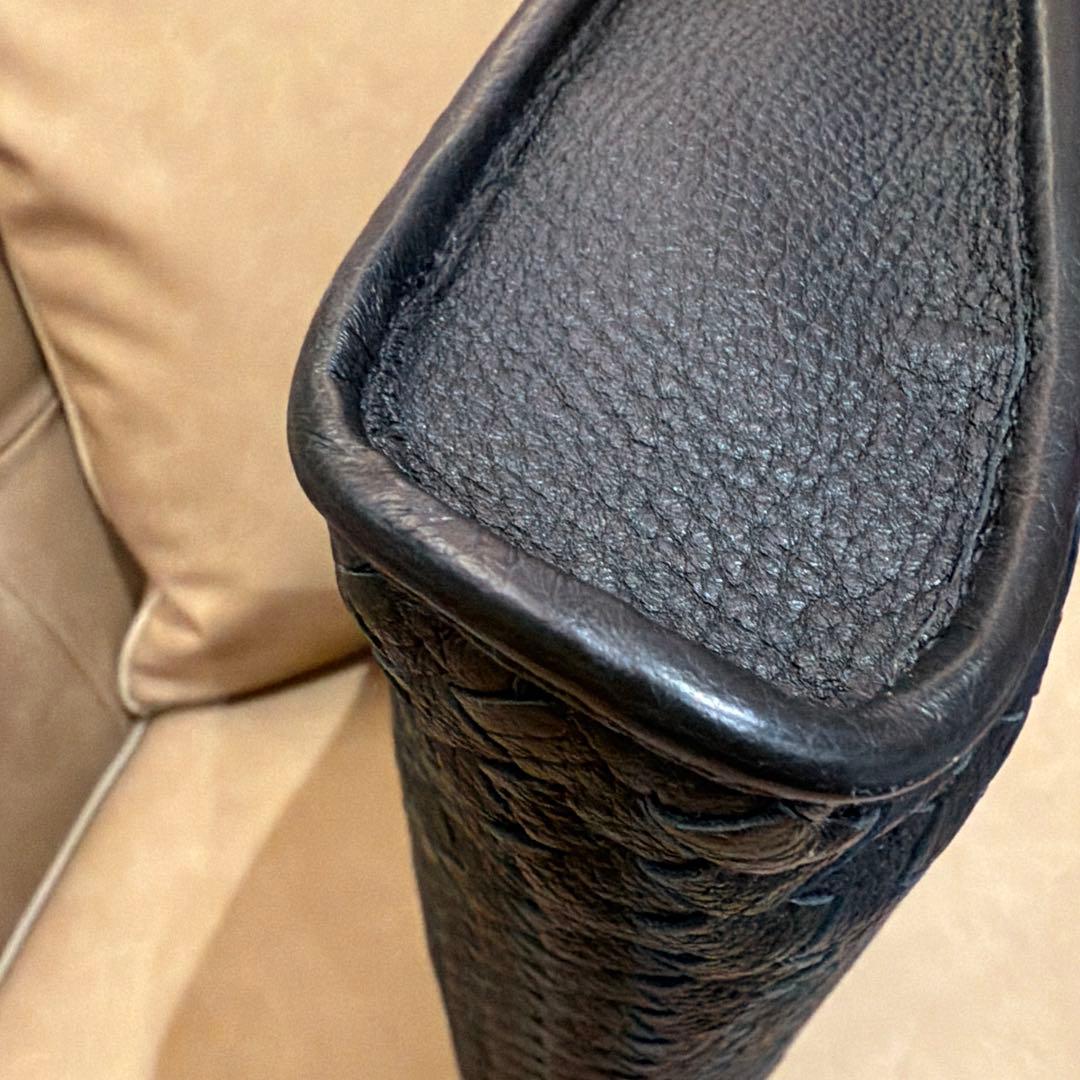 未使用★Bottega Veneta ブラック ビジネスバッグ