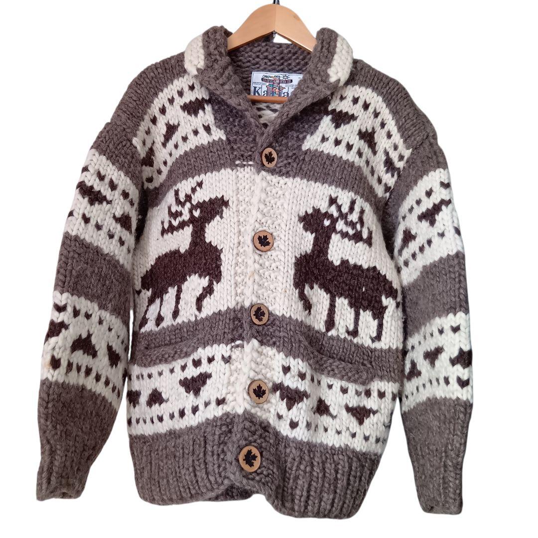 ダイさん専用　カナダ製　メンズ　カウチンセーター　Lサイズ