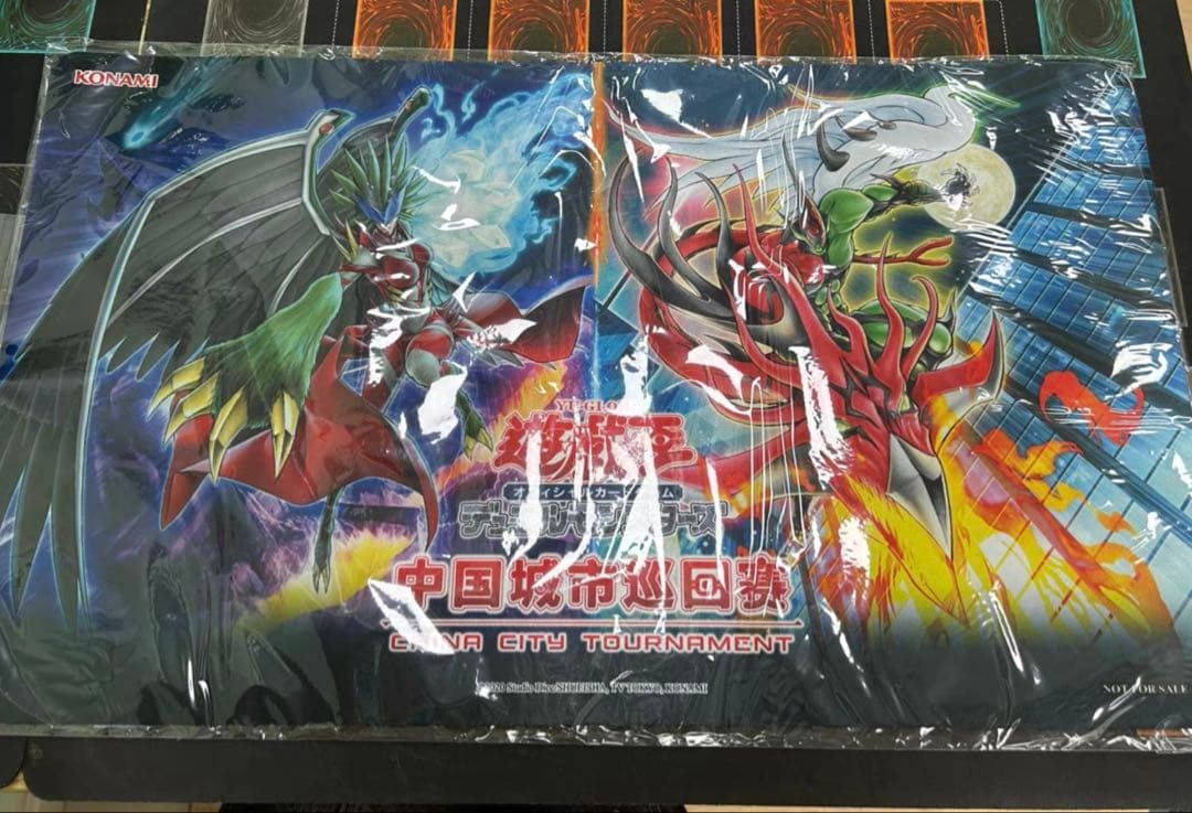 希少　E・HERO フレイム・ウィングマン　中国大会限定　プレイマット　公式