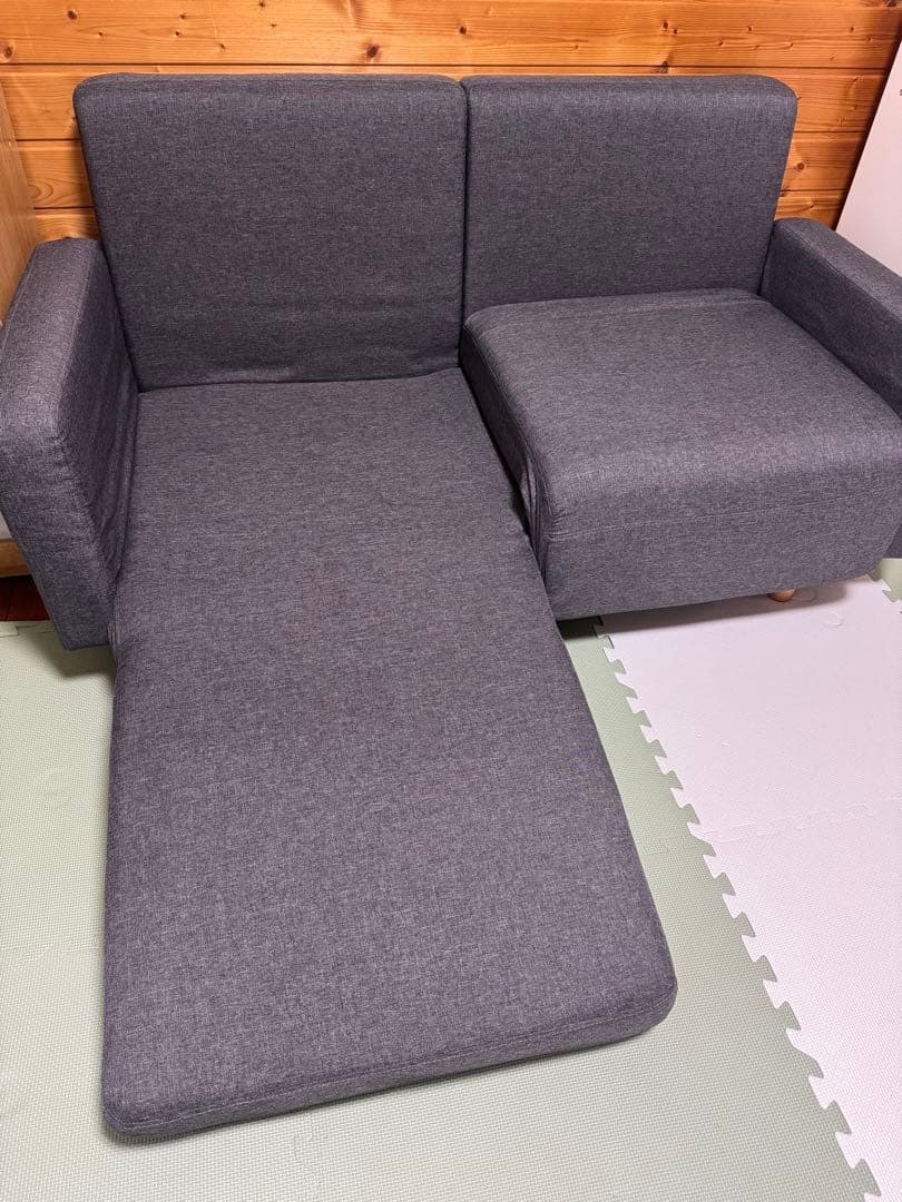 ロウヤ　2人掛けソファベッド　LOWYA ダークグレー