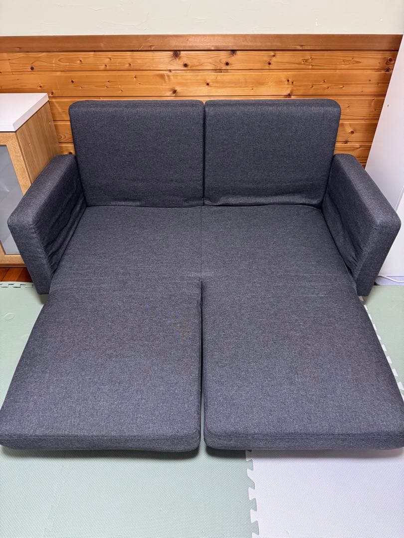 ロウヤ　2人掛けソファベッド　LOWYA ダークグレー