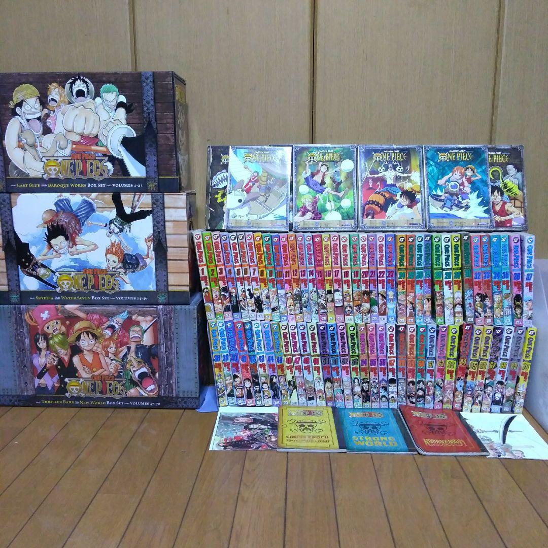 ワンピース　英語版　漫画　1～70巻＆DVD9セット