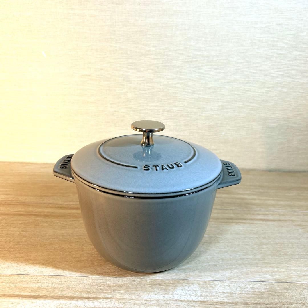STAUB ストウブ　ラ・ココット de GOHAN 16cm M グレー　鍋