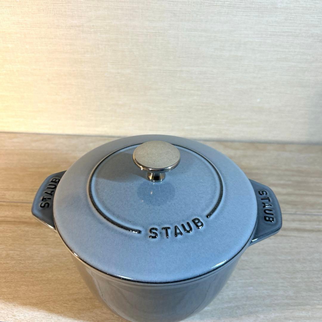 STAUB ストウブ　ラ・ココット de GOHAN 16cm M グレー　鍋