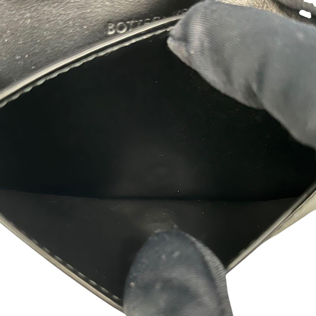 未使用級✨ボッテガヴェネタ 名刺入れ カードケース カセット レザー ブラック