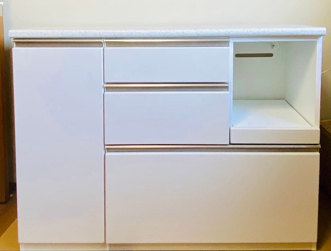 キッチンカウンター(ニトリ アルミナ2 120CT WH)