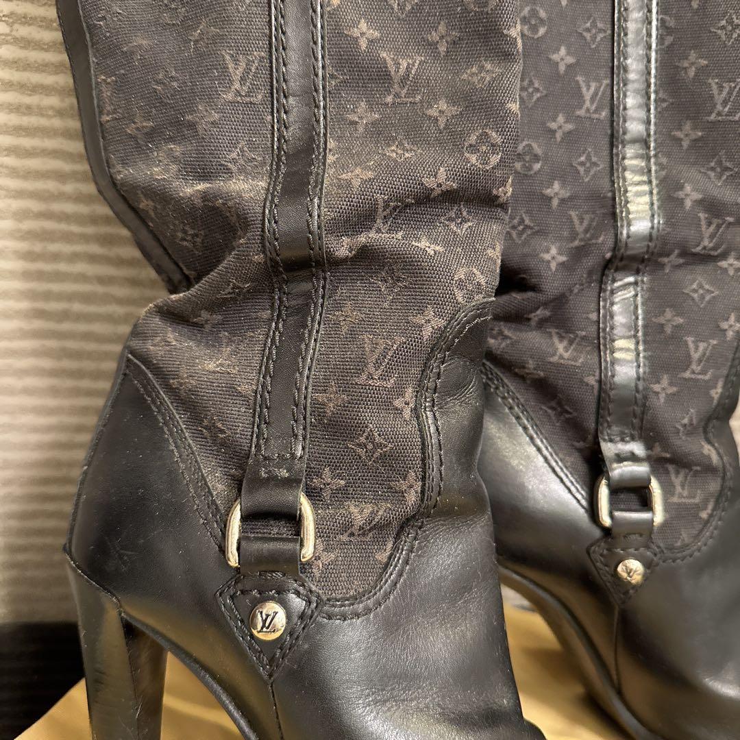 Louis Vuitton モノグラムミニ　ロングブーツ　35ハーフ