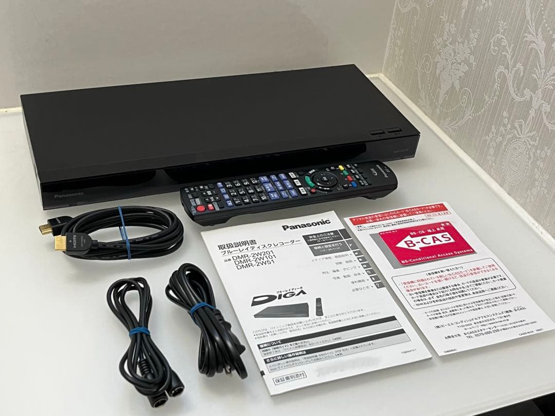 Panasonic ブルーレイレコーダー 1TB 2チューナーDMR-2W101