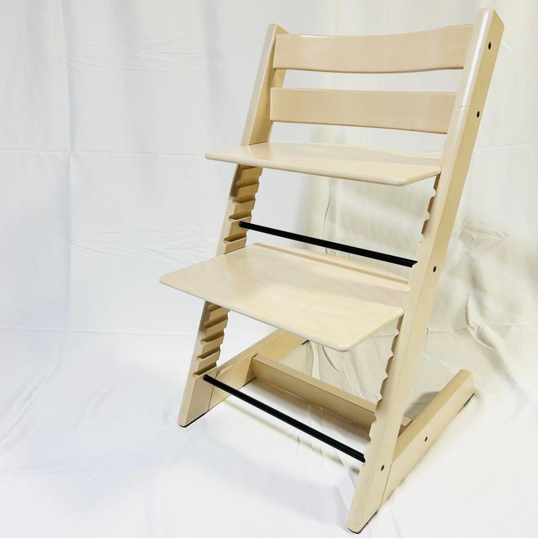 極美品 STOKKE トリップトラップ ホワイトウォッシュ 人気色