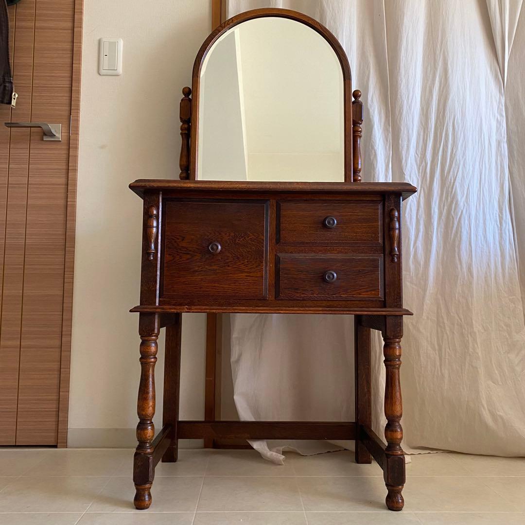 美品　三越ブルージュ　三越　ドレッサー　デスク　英国カントリー　三越家具　オーク