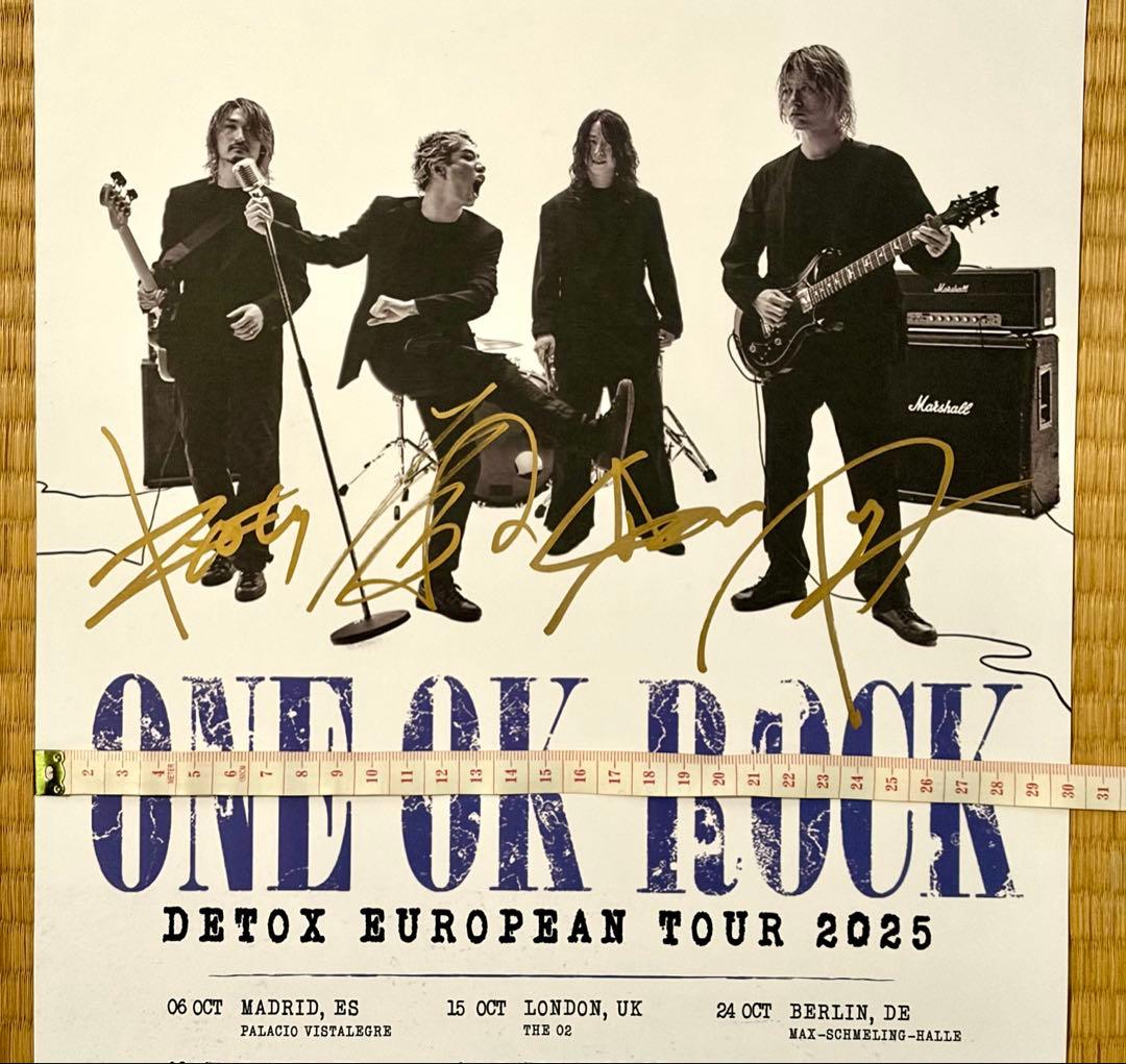 ONE OK ROCK DETOX TOUR 2025 サインポスター ワンオク