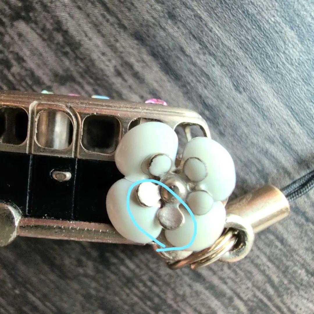 Chanel バス カメリアモチーフバッグチャーム