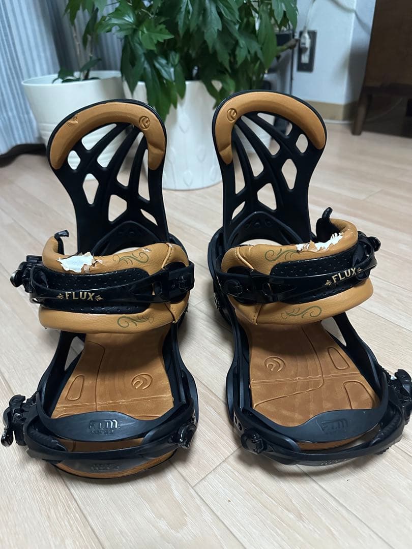 FLUX RL スノーボード バインディング Mサイズ ブラック×ブラウン