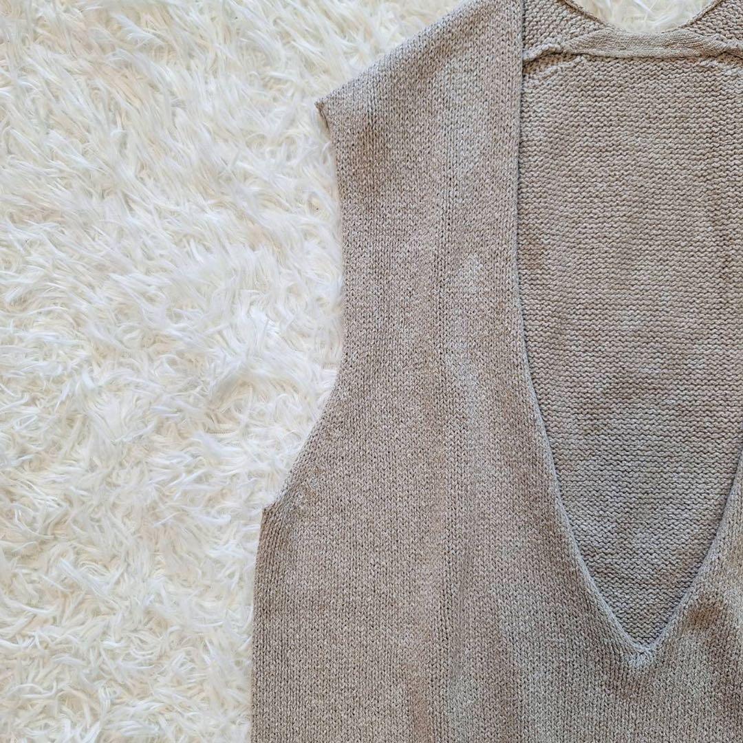 未使用級✨ドゥーズィエムクラス Lily Linen Vネック ベスト