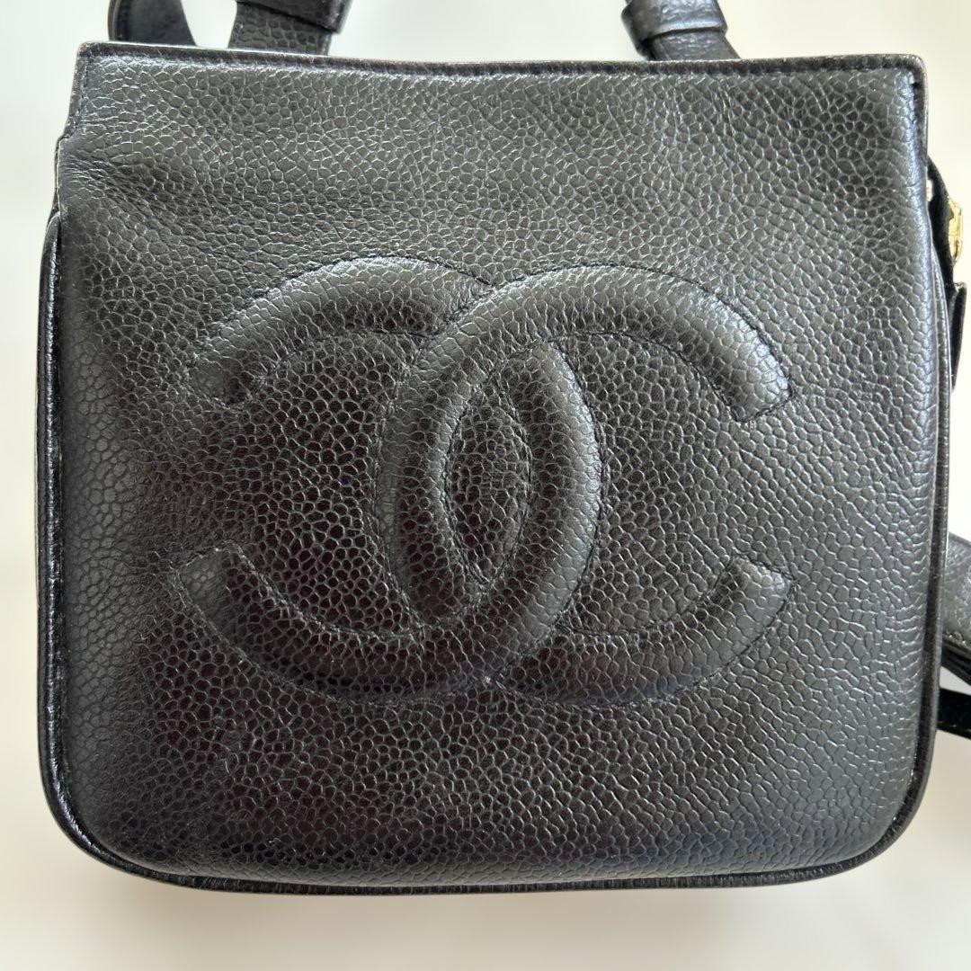 ★極美品　CHANEL キャビアスキン　ウエストポーチ