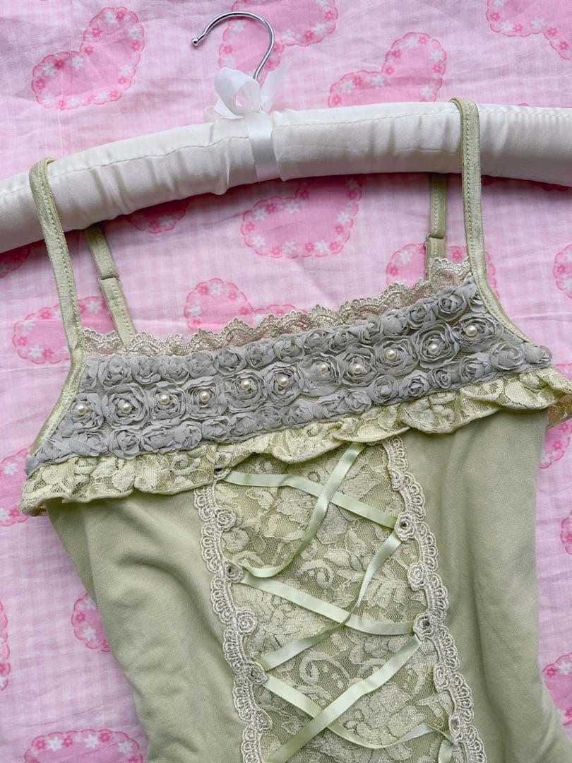 axes　アクシーズ　y2k 00s　coquette 編み上げリボンᥫ᭡