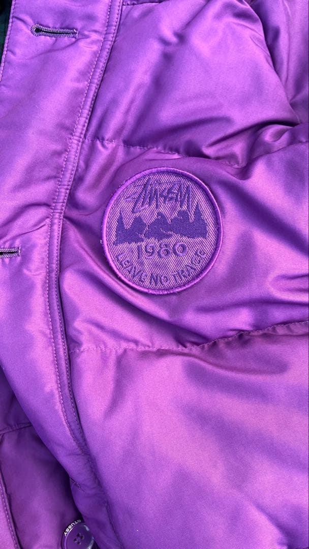 old Stussy 紫 ダウンジャケット Lサイズ
