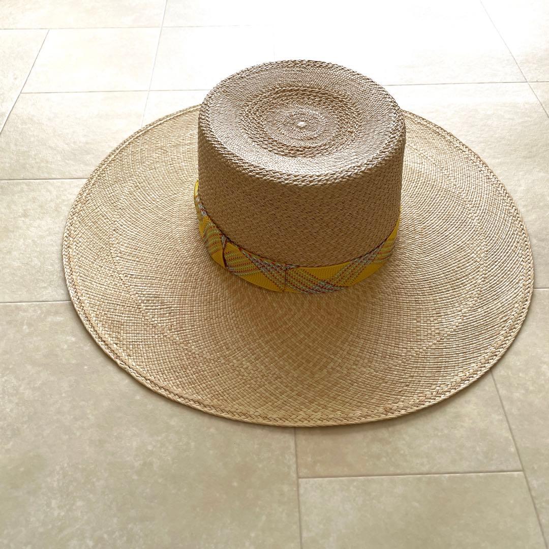 エルメス　新品未使用　ストローハット　パナマ　麦わら帽子　HERMES