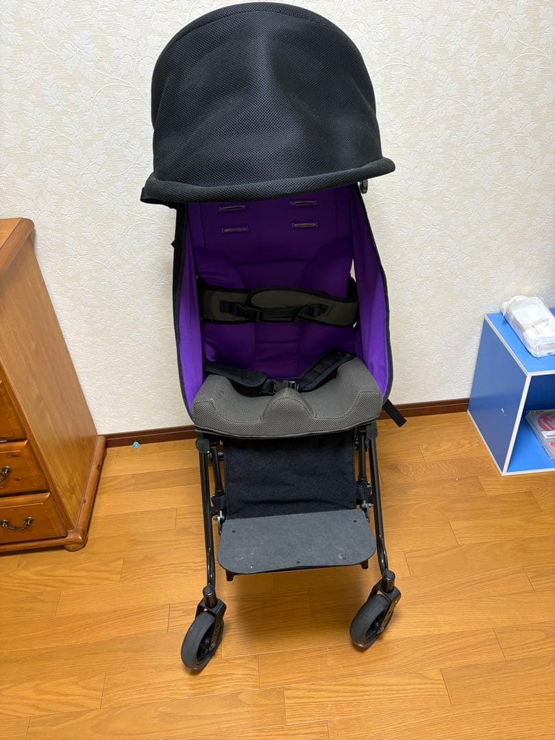 紫色 折りたたみ車椅子
