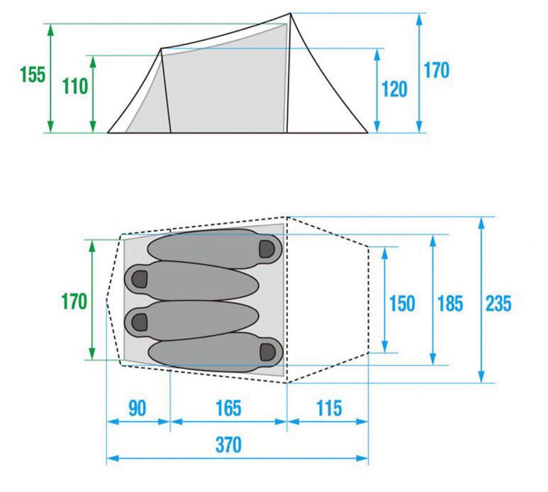 【新品】ノースフェイス エバカーゴ4【NV22104】テント Evacargo4