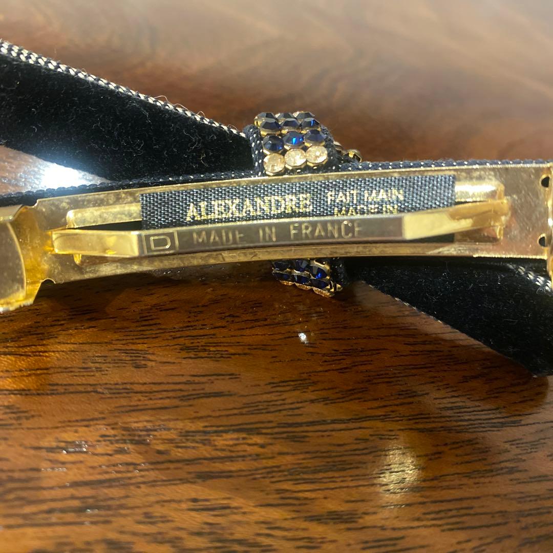 希少　アレクサンドル　デニムバレッタ