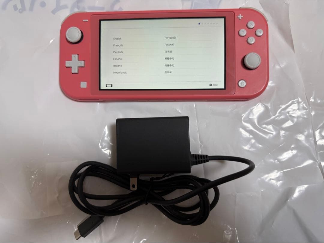 Nintendo Switch Lite コーラル　充電器付き