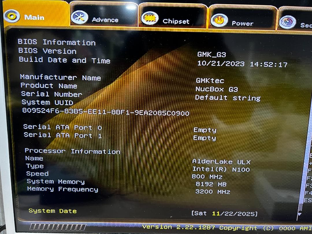 ミニPC GMKtec NucBox G3 Intel N100 8GB 256GB