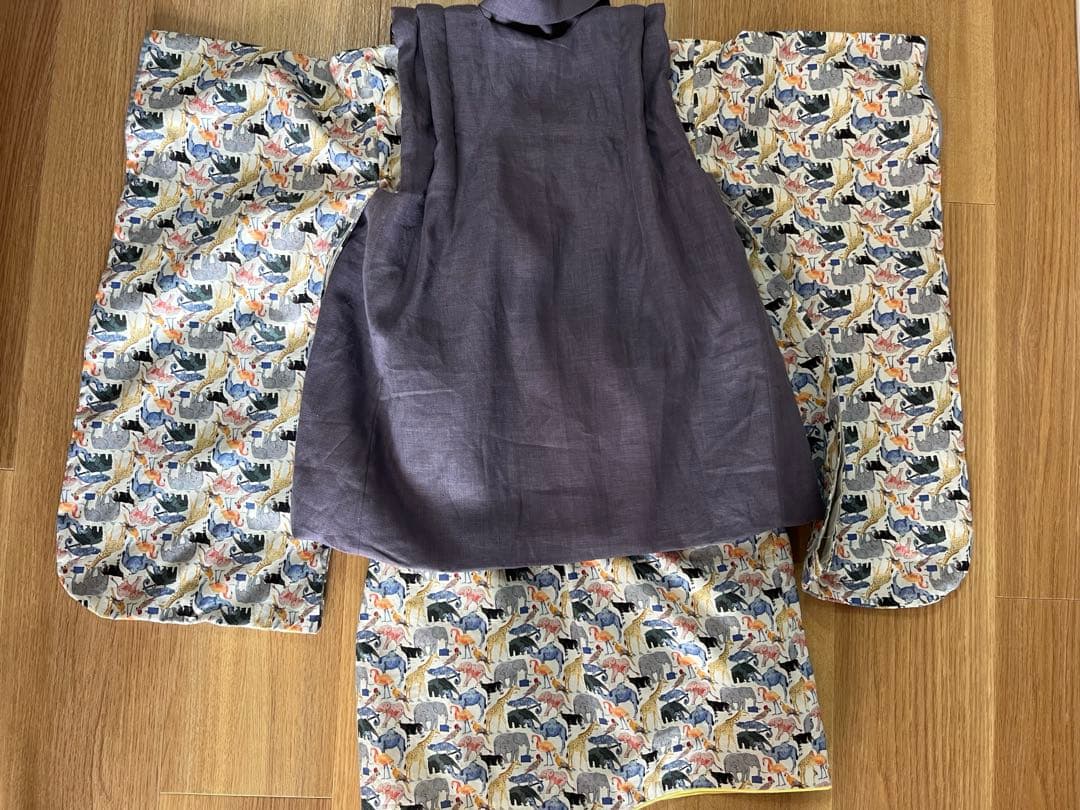 【ぴこさん専用】七五三・3歳男の子 リバティ ハンドメイド 被布・着物セット